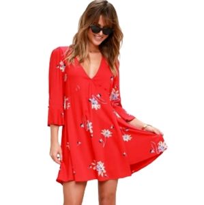 Free People Time On My Side Wrap boho Dress